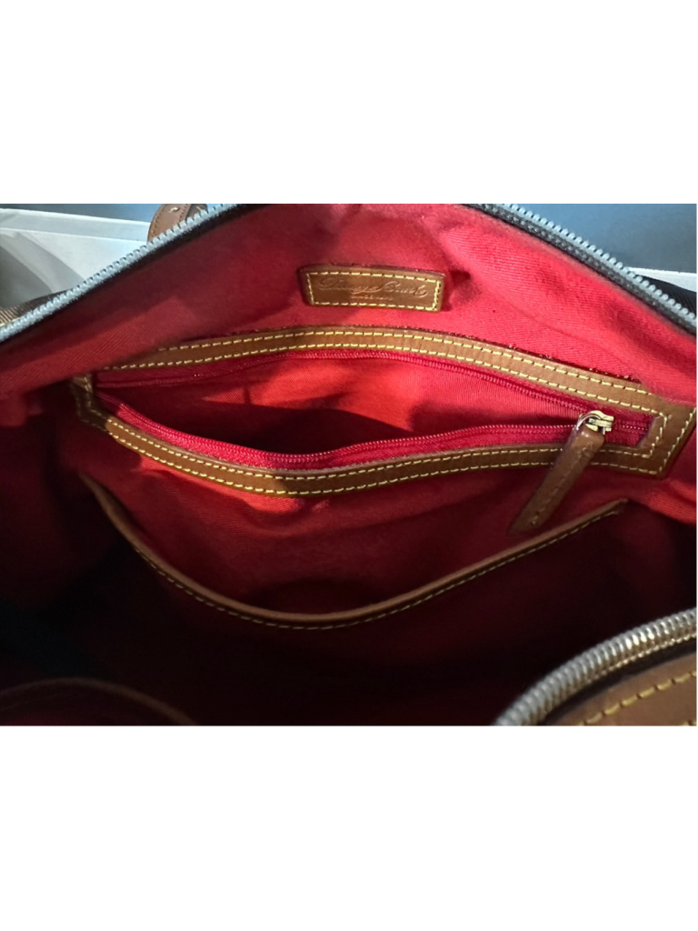 Women's Dooney & Bourke Giraffe Print Satchel Bag, One Size, Brown/Beige - Picture 7 of 11